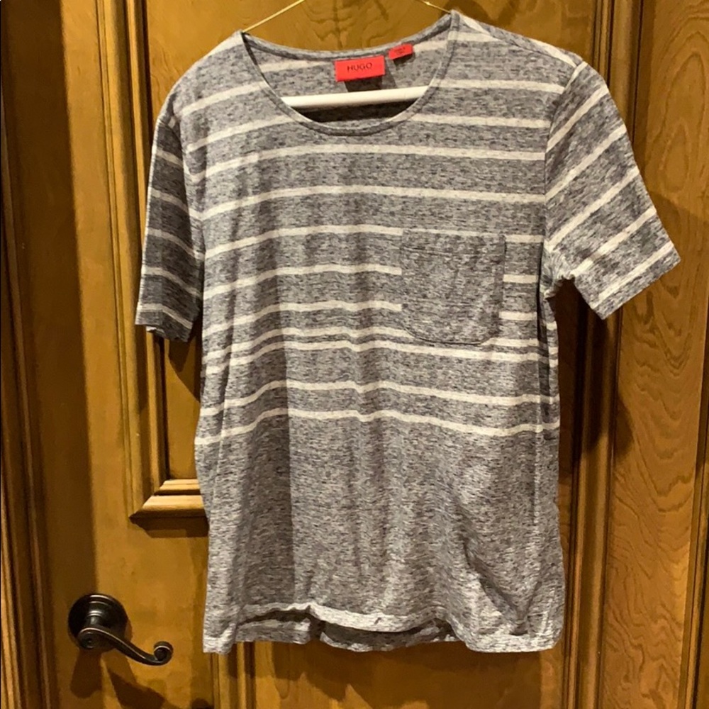 Men’s Hugo Boss Stripes Tee Sz M
